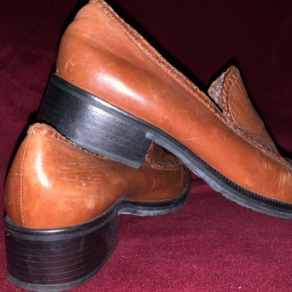 Cole Haan Brown Penny Loafers Leather Slip On Shoes - Picture 3 of 4